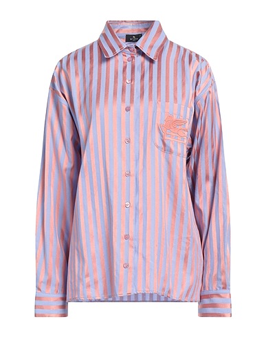 ETRO Striped shirt Antique rose 70% Cotton, 27% Viscose, 3% Silk