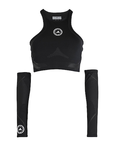 ADIDAS by STELLA McCARTNEY Top aSMC TPA RUNNING CROP
 Black 79% Recycled polyester, 21% Recycled elastane