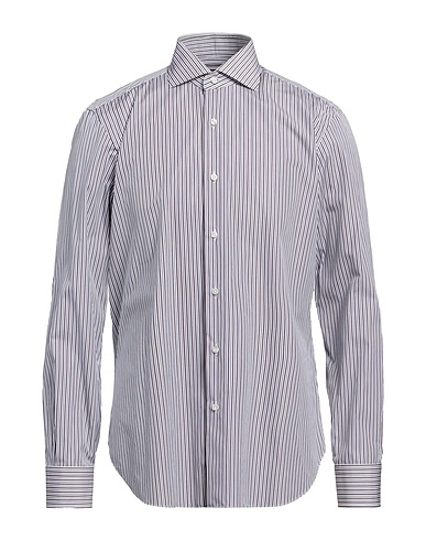 BARBA Napoli Striped shirt Brown 100% Cotton