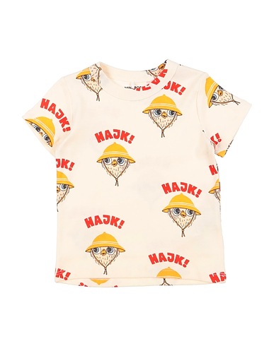 MINI RODINI T-shirt Ivory 100% Organic cotton