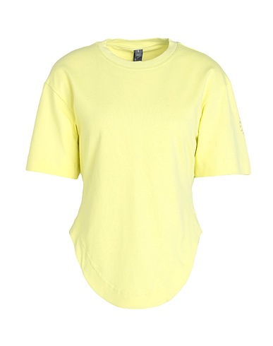 ADIDAS by STELLA McCARTNEY T-shirt Asmc CURFED HEM T-SHIRT
 Giallo pastello 100% Cotone organico