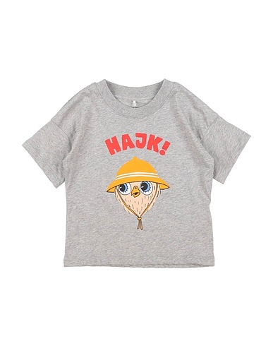 MINI RODINI T-shirt Light grey 100% Organic cotton