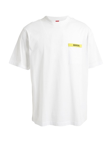 FERRARI Camiseta básica Blanco 100% Algodón