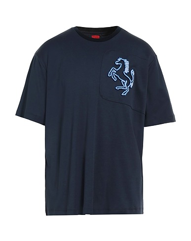 FERRARI T-shirt Navy 100% Cotton