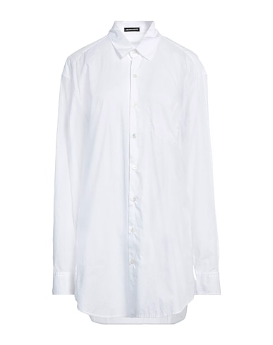 ANN DEMEULEMEESTER Solid color shirts & blouses BIANCO 100% Cotton