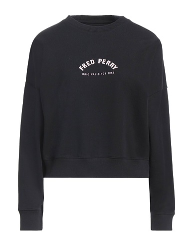 FRED PERRY Sweatshirt Black 98% Cotton, 2% Elastane