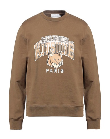 MAISON KITSUNÉ Sweatshirt Khaki 100% Cotton