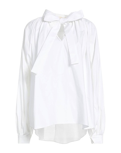SARA BATTAGLIA Top White 97% Cotton, 3% Elastane
