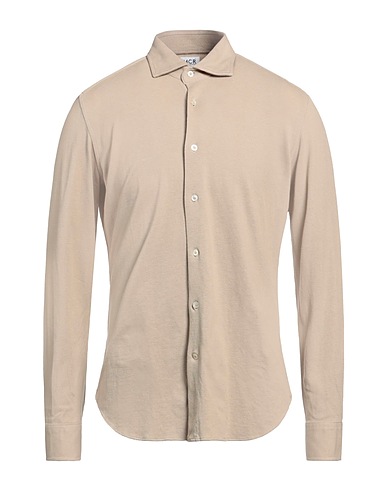 MCR Solid color shirt Khaki 100% Cotton