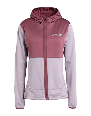 ADIDAS Hooded track jacket  W XPR LT FL H J
 Mauve 94% Recycled polyester, 6% Elastane