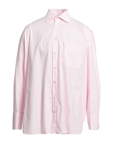 RAF SIMONS Solid colour shirt Light pink 100% Cotton