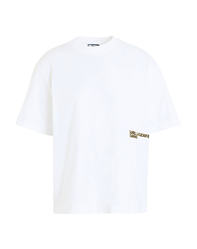 KARL LAGERFELD JEANS T-shirt KLJ REGULAR KARL SSLV TEE
 White 100% Organic cotton