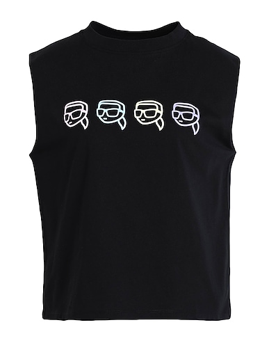 KARL LAGERFELD T-shirt IKONIK 2.0 OUTLINE TANK
 Black 100% Organic cotton