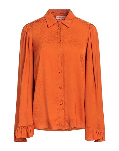 TWINSET Camicie e bluse tinta unita Ruggine 100% Viscosa