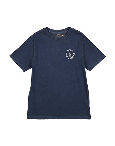 POLO RALPH LAUREN T-shirt Big Pony Logo Cotton Jersey Tee
 Blu navy 100% Cotone