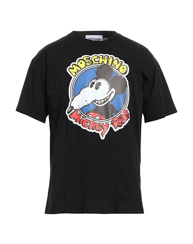 MOSCHINO T-shirt Μαύρο 100% Βαμβάκι