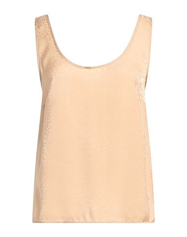 TWINSET Top Beige 100% Viscose