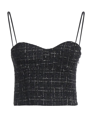 ROCHAS Top Nero 36% Poliestere, 33% Acrilico, 26% Cotone, 5% Metallo