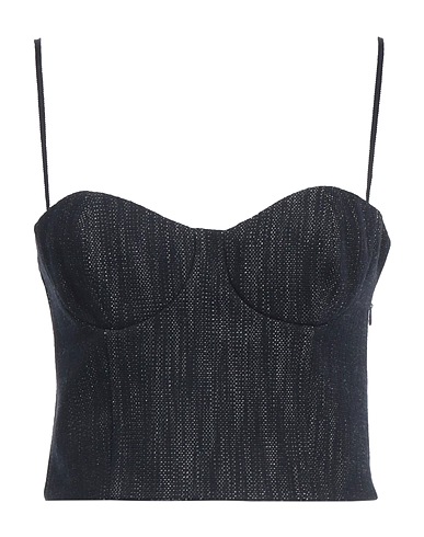 ROCHAS Bustier Blue 60% Cotton, 24% Wool, 16% Silk