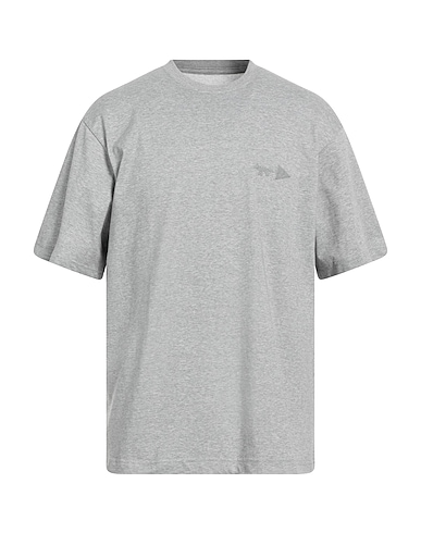 MAISON KITSUNÉ x AND WANDER T-shirt Grey 51% Polyester, 49% Cotton