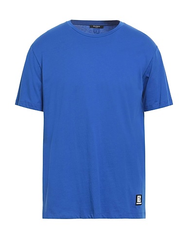 BALMAIN T-shirt Blue 100% Cotton