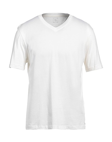 ELEVENTY Basic T-Shirt Cream 70% Cotton, 30% Silk