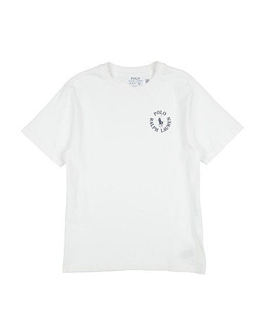 POLO RALPH LAUREN T-shirt Logo Cotton Jersey Tee
 White 100% Cotton