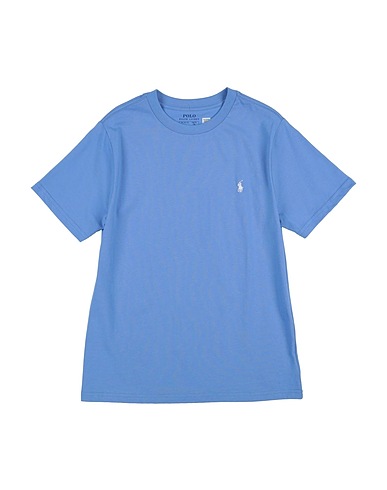 POLO RALPH LAUREN Ｔシャツ Logo Cotton Jersey Tee ライトブルー コットン 100%