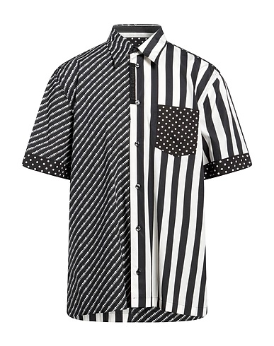 DOLCE&GABBANA Patterned shirt Black 100% Cotton