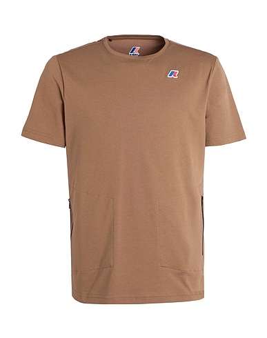 K-WAY T-shirt SERIL TRAVEL                  
 Camel 100% Polyester