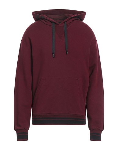 DOLCE&GABBANA Hooded sweatshirt Burgundy 100% Cotton, Elastane