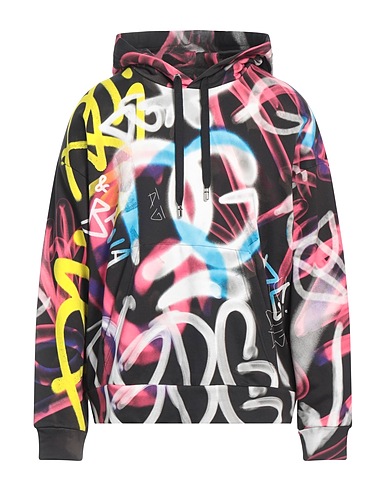 DOLCE&GABBANA Hooded track jacket  Black 100% Cotton