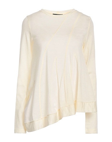 HIGH T-shirt Ivory 100% Wool, Rayon, Cupro