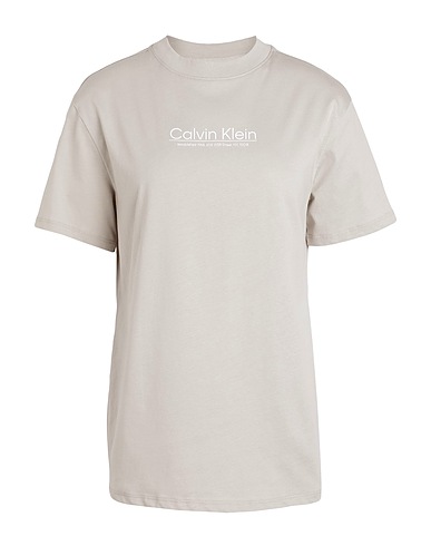 CALVIN KLEIN T-shirt Light grey 100% Cotton