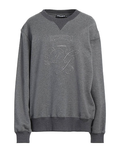 DOLCE&GABBANA Sweatshirt Grey 70% Cotton, 30% Cashmere, Elastane, Polyester
