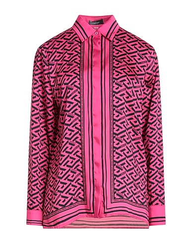 VERSACE Patterned shirts & blouses Fuchsia 100% Polyester