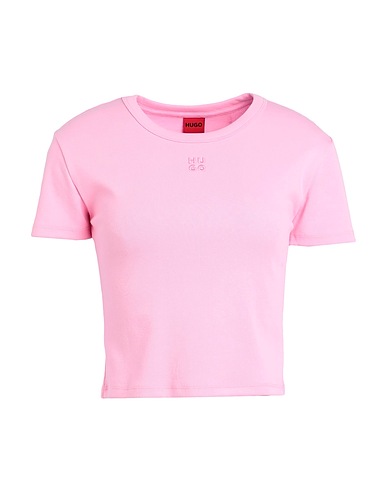 HUGO Crop top Pink 66% Cotton, 29% Recycled polyester, 5% Elastane
