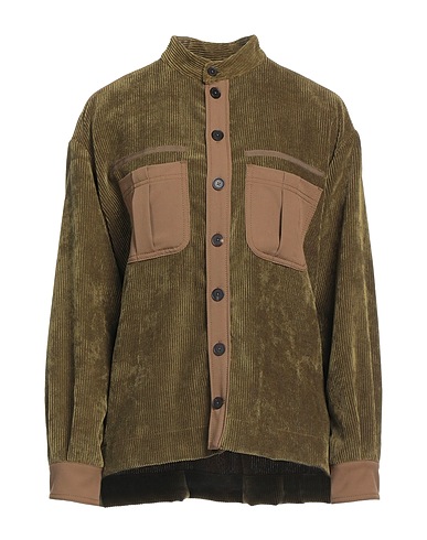 HIGH Patterned shirts & blouses Military green 90% Polyester, 8% Nylon, 2% Elastane, Rayon