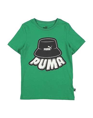 PUMA T-shirt ESS+ MID 90s Graphic Tee B  Green 100% Cotton, Polyester