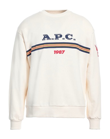 A.P.C. Felpa Panna 100% Cotone