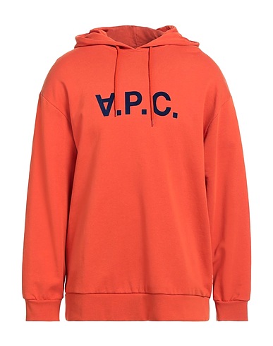 A.P.C. Hooded track jacket  Rust 100% Cotton
