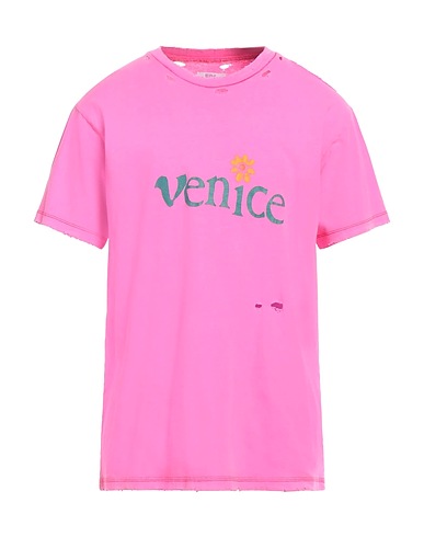 ERL T-shirt Fucsia 70% Cotone, 30% Lino