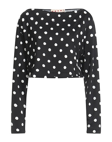 MARNI Top Black 94% Viscose, 6% Elastane