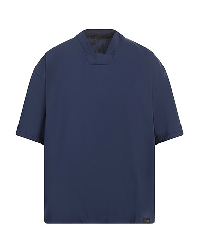 LOW BRAND Solid colour shirt 97% Cotton, 3% Elastane