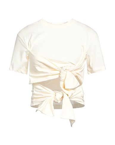 MSGM T-shirt Cream 100% Cotton