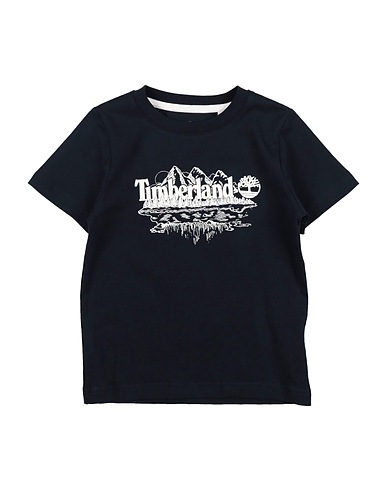 TIMBERLAND T-shirt Blu notte 100% Cotone, Elastan