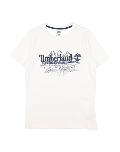 TIMBERLAND T-shirt Bianco 100% Cotone, Elastan