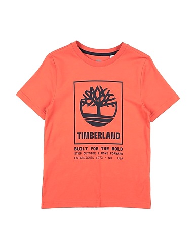 TIMBERLAND T-shirt Rust 100% Cotton, Elastane