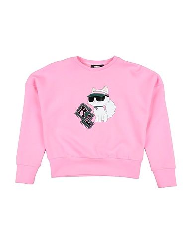 KARL LAGERFELD Sweatshirt Pink 50% Polyester, 45% Cotton, 5% Elastane