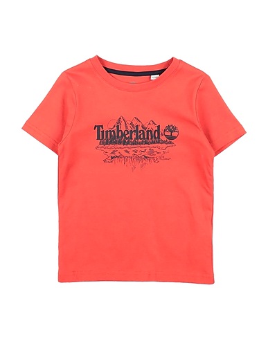 TIMBERLAND T-shirt Tomato red 100% Cotton, Elastane
